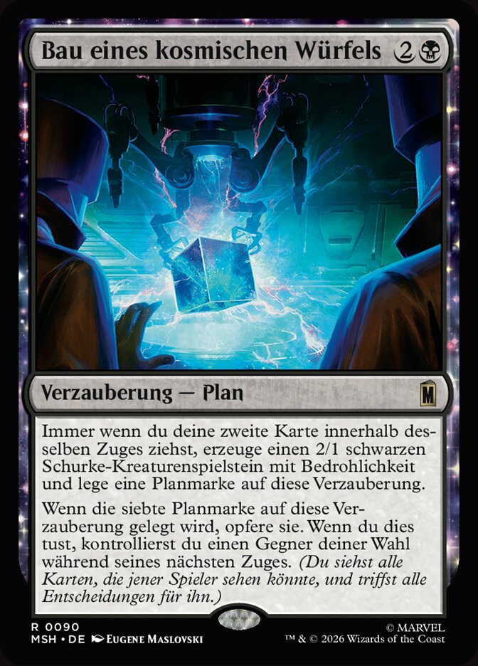 Bau eines kosmischen Würfels