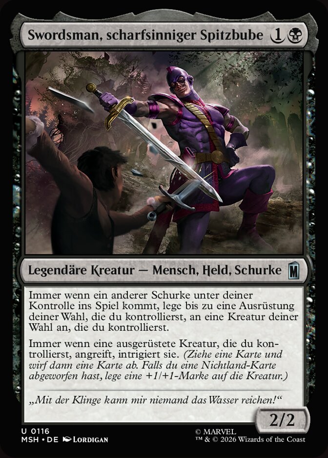 Swordsman, scharfsinniger Spitzbube