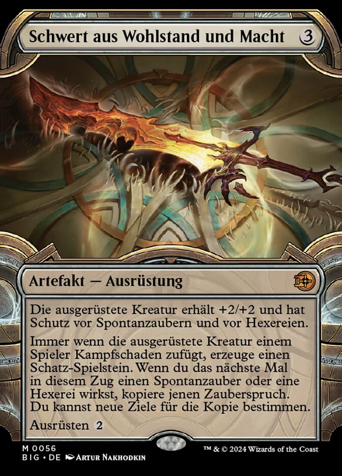 Schwert aus Wohlstand und Macht