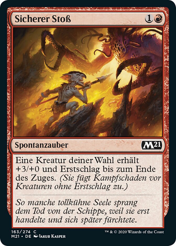 Sicherer Stoß