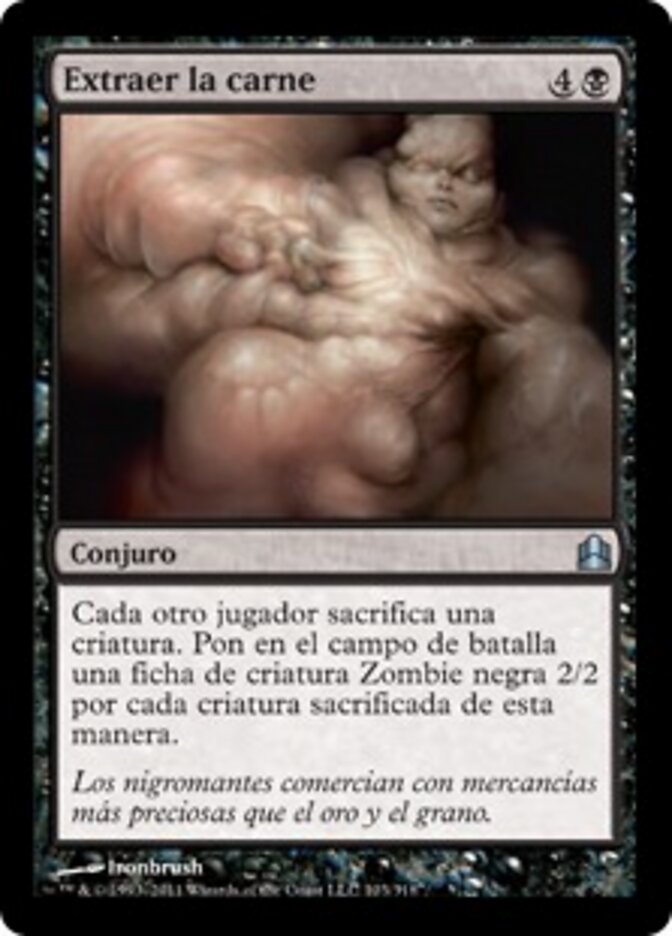 Extraer la carne