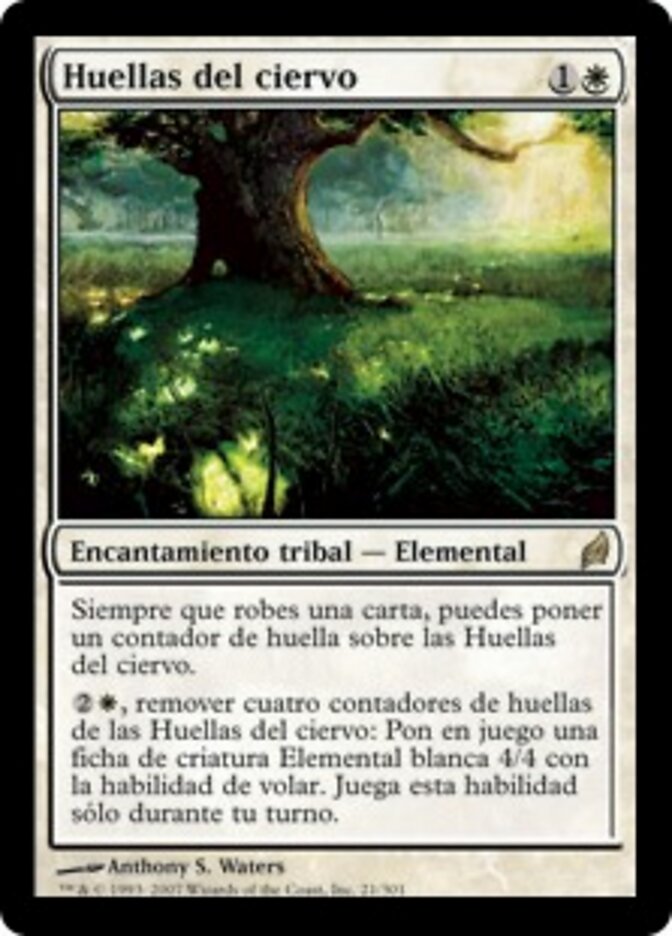 Huellas del ciervo