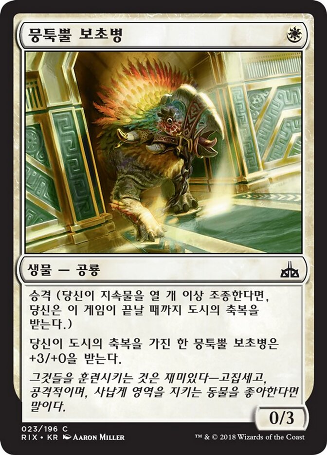 뭉툭뿔 보초병