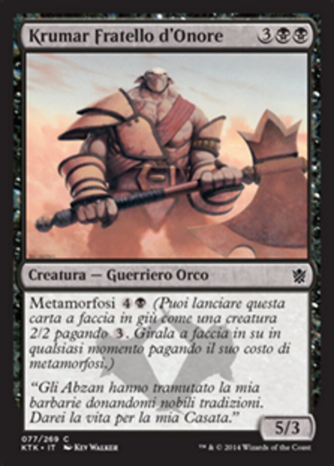 Krumar Fratello d'Onore