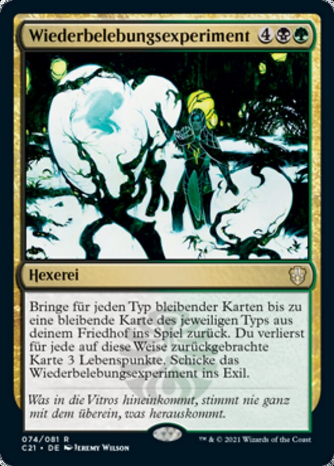 Wiederbelebungsexperiment