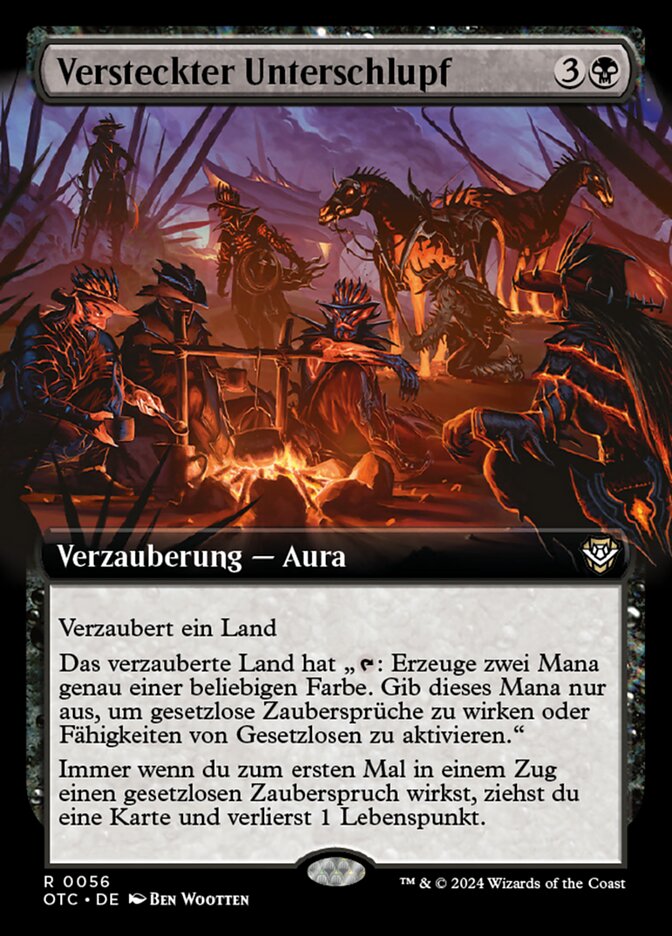 Versteckter Unterschlupf