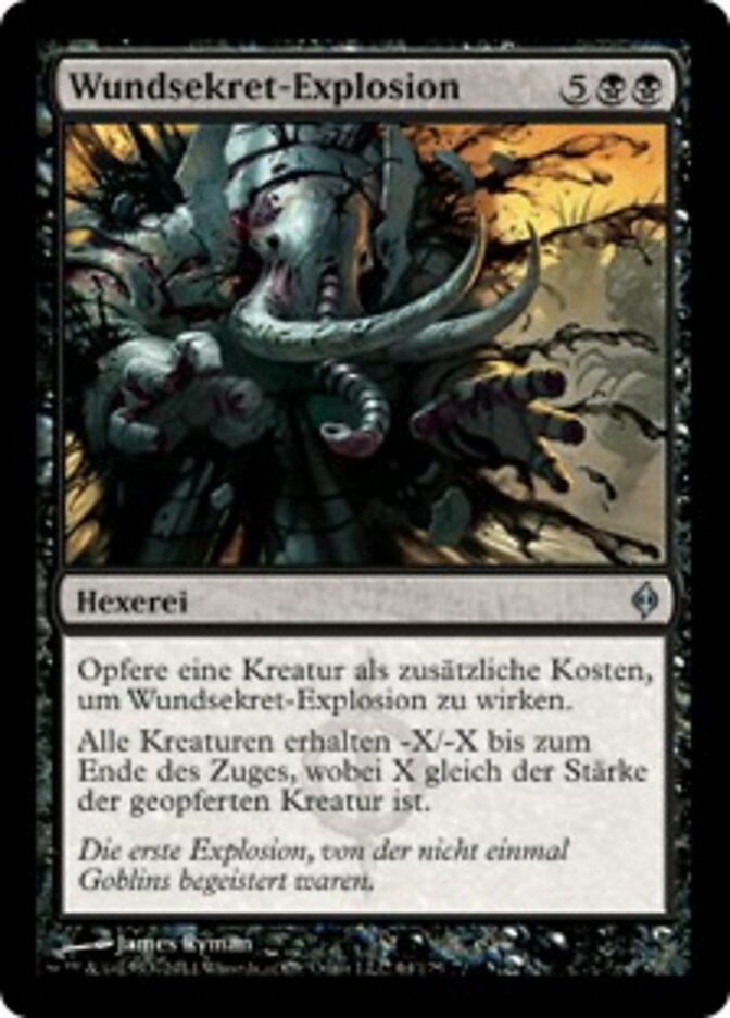 Wundsekret-Explosion