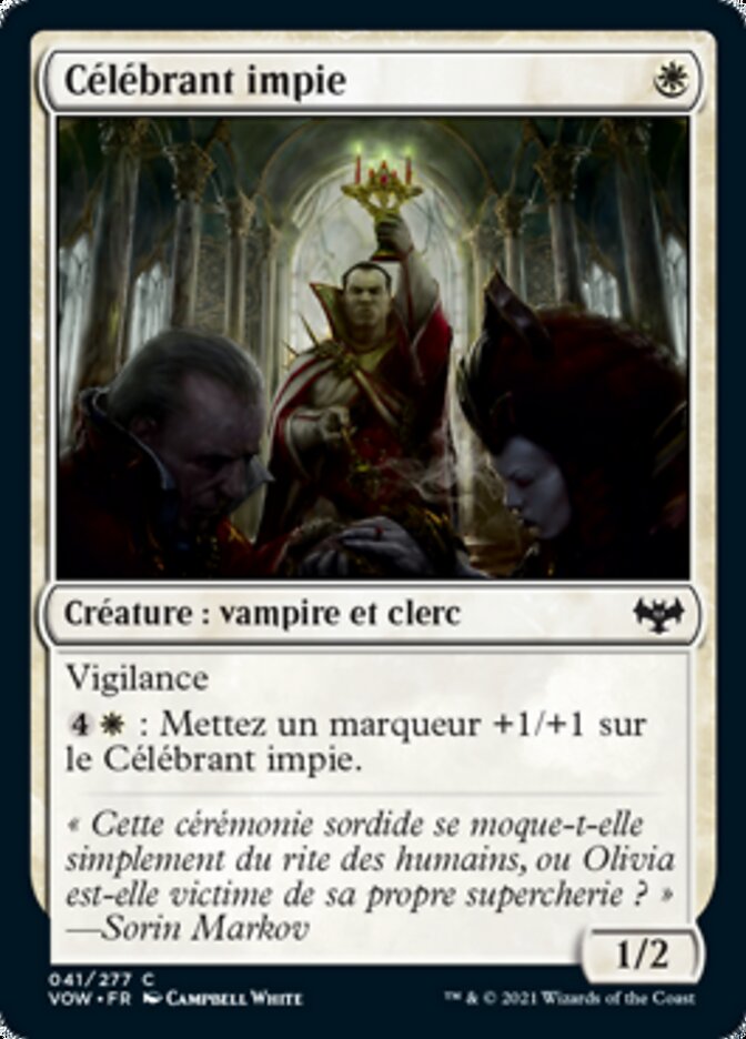 Célébrant impie