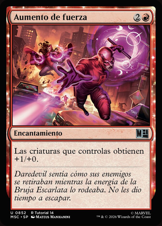 Aumento de fuerza