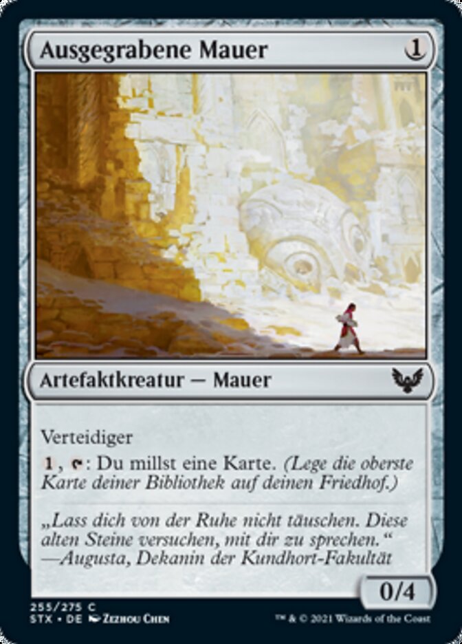 Ausgegrabene Mauer