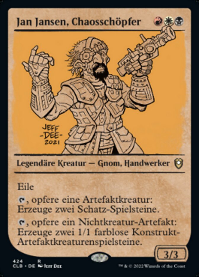 Jan Jansen, Chaosschöpfer