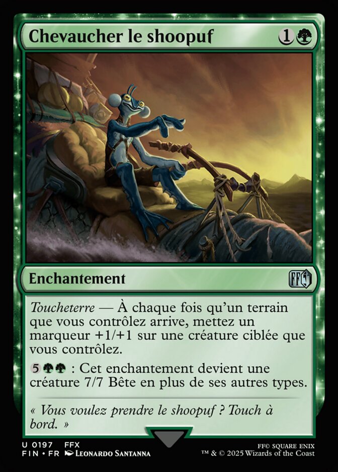 Chevaucher le shoopuf