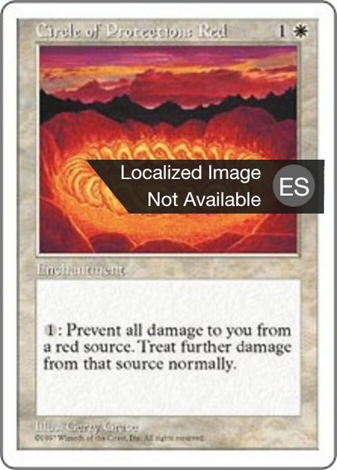 Circulo de protección: Rojo