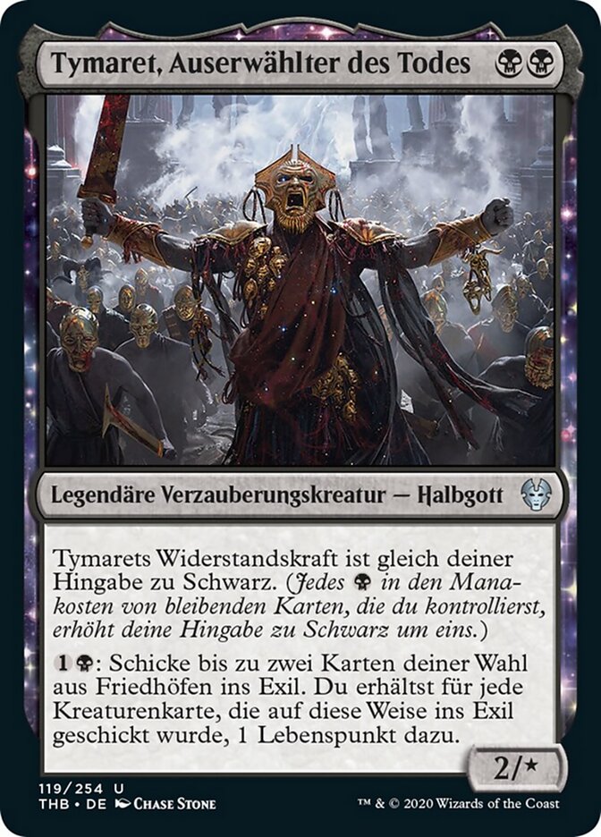 Tymaret, Auserwählter des Todes