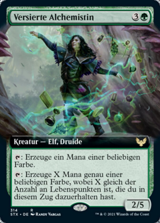Versierte Alchemistin