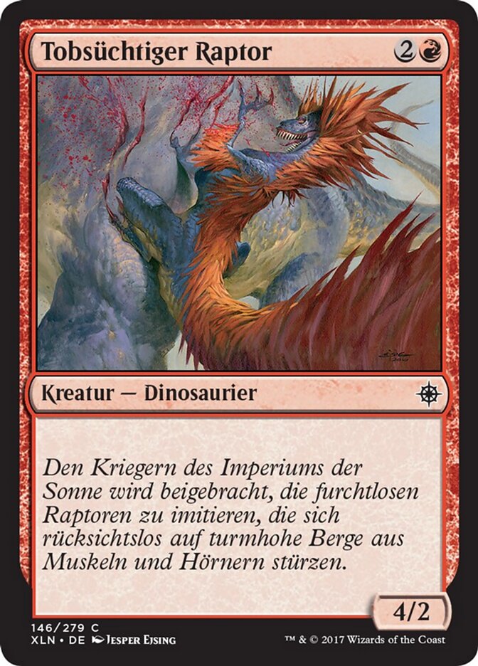 Tobsüchtiger Raptor