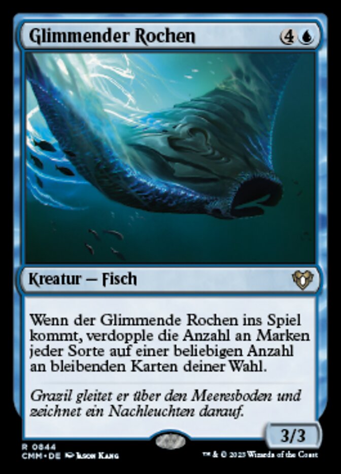 Glimmender Rochen