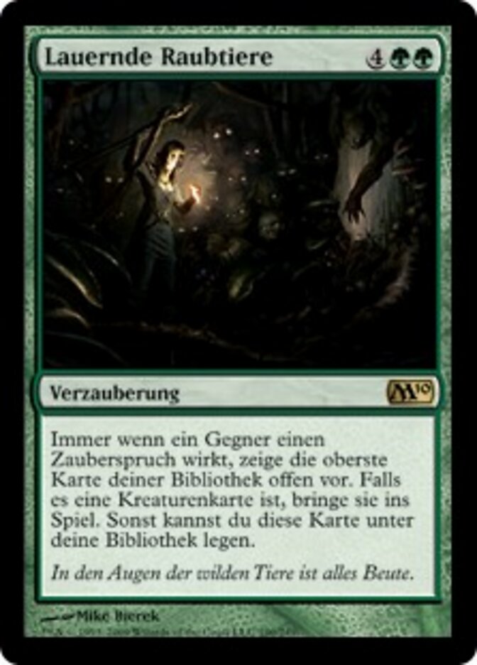 Lauernde Raubtiere