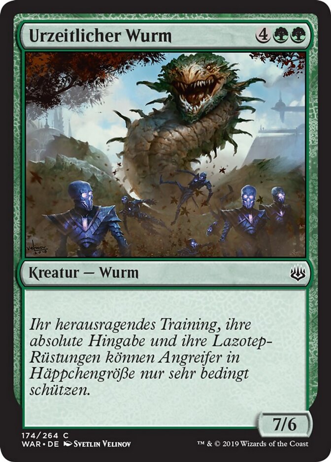 Urzeitlicher Wurm