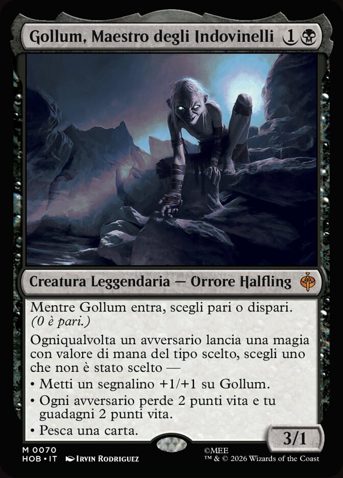 Gollum, Maestro degli Indovinelli