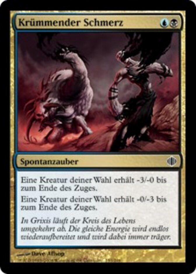 Krümmender Schmerz