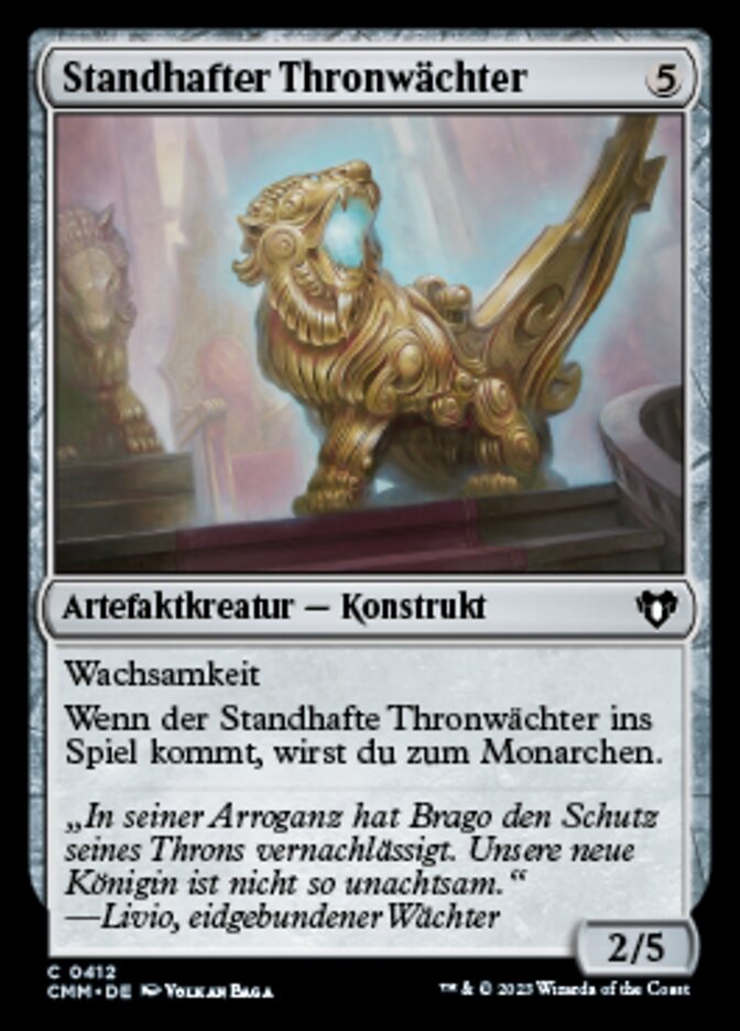 Standhafter Thronwächter