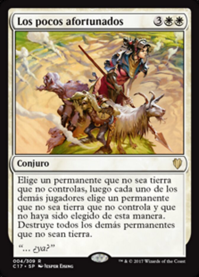 Los pocos afortunados