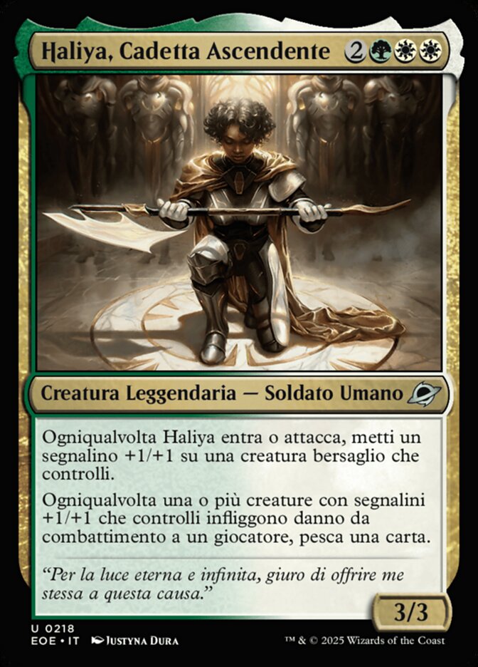 Haliya, Cadetta Ascendente