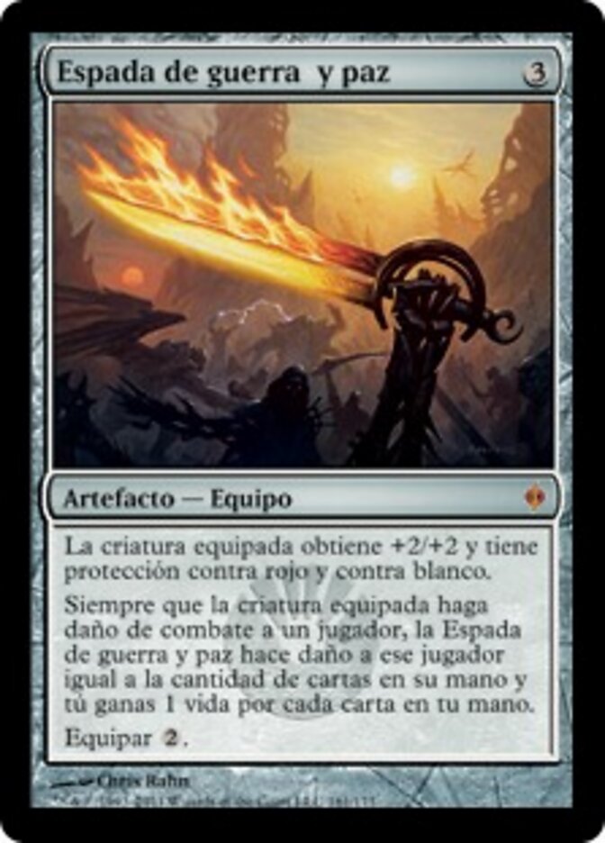 Espada de guerra y paz