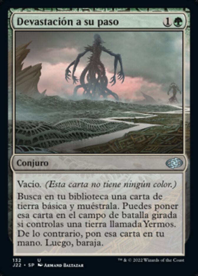Devastación a su paso