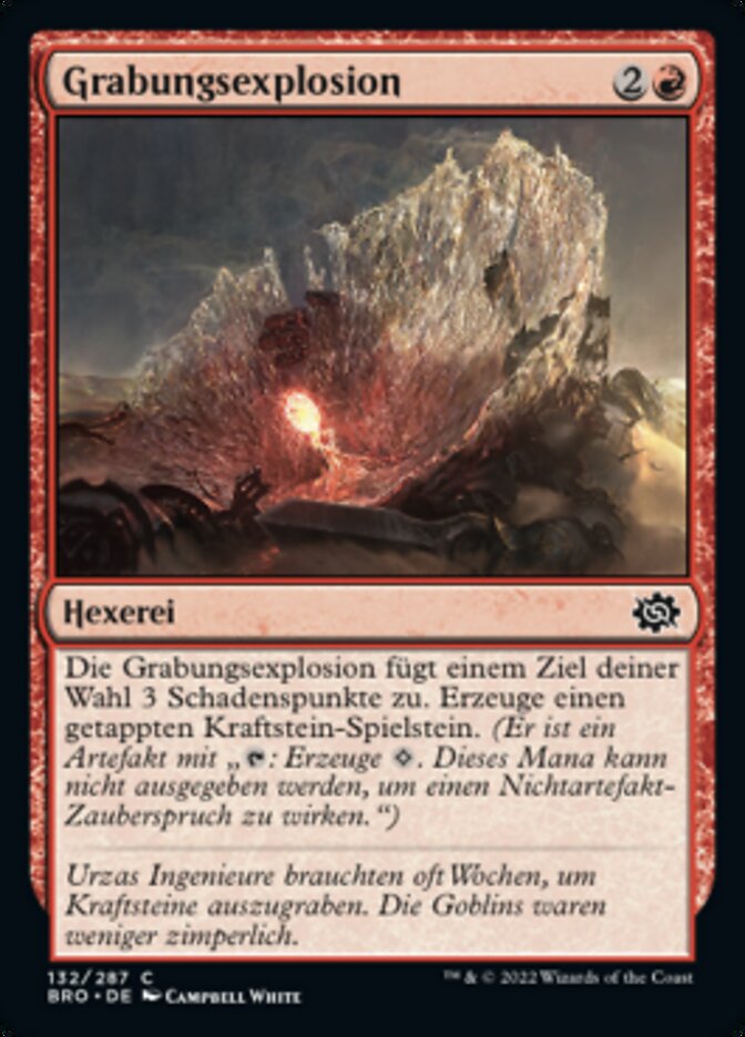 Grabungsexplosion