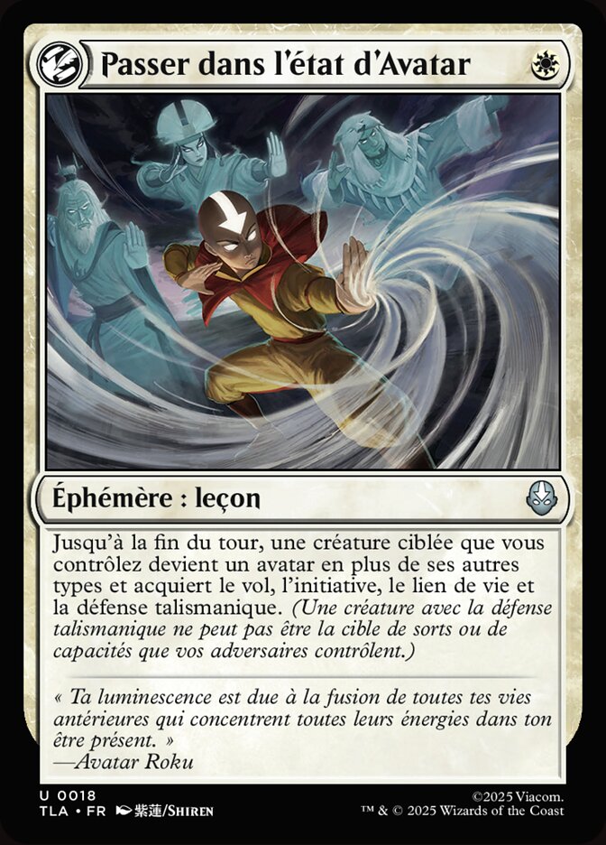 Passer dans l'état d'Avatar