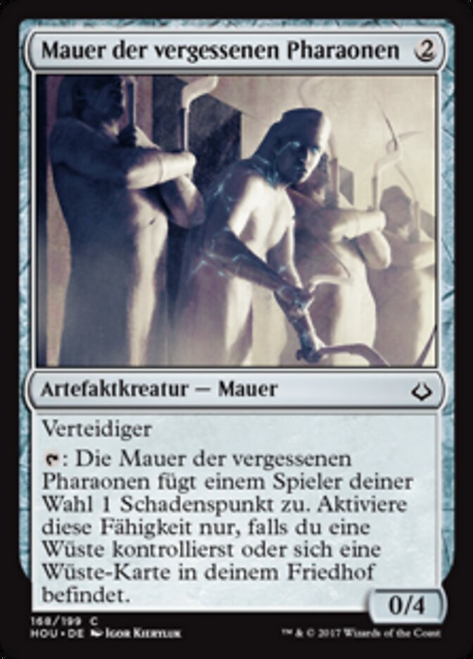Mauer der vergessenen Pharaonen