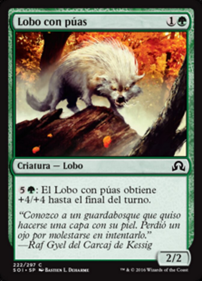 Lobo con púas