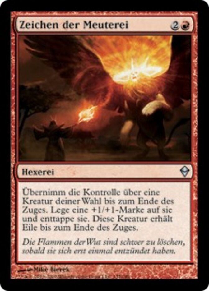 Zeichen der Meuterei