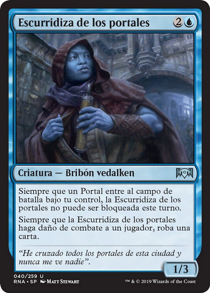 Escurridiza de los portales