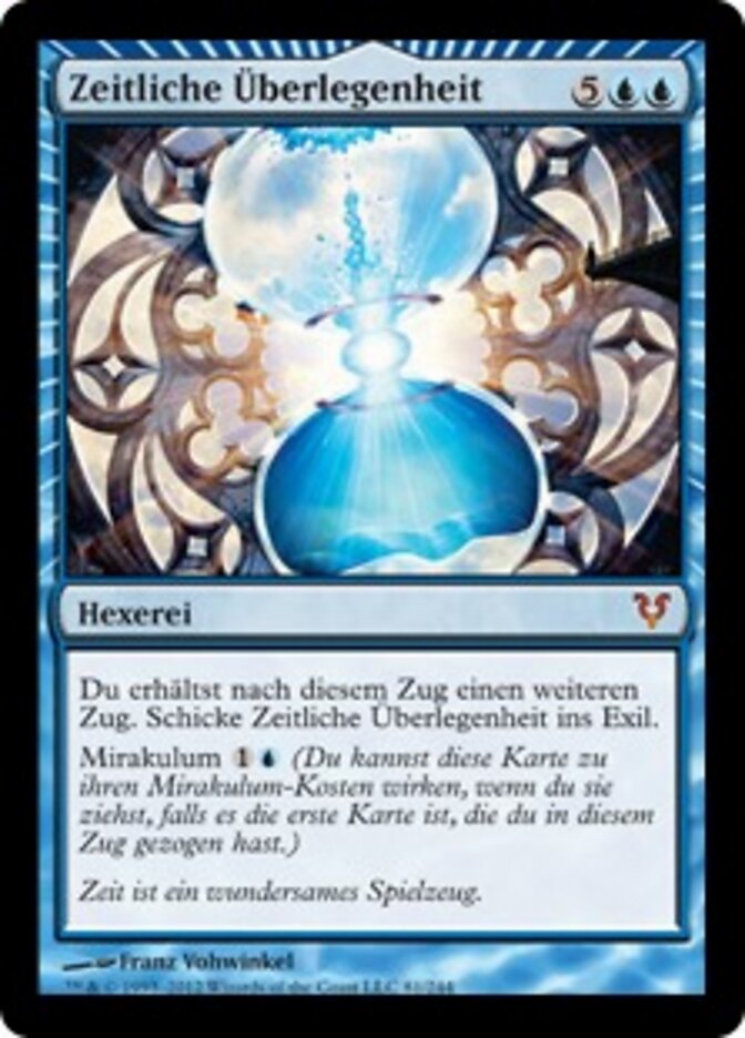 Zeitliche Überlegenheit