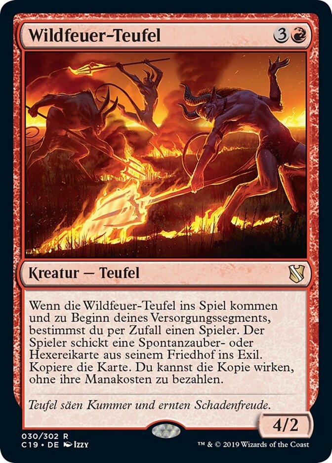 Wildfeuer-Teufel