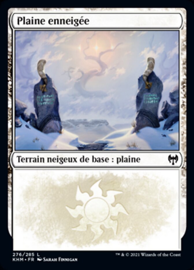 Plaine enneigée