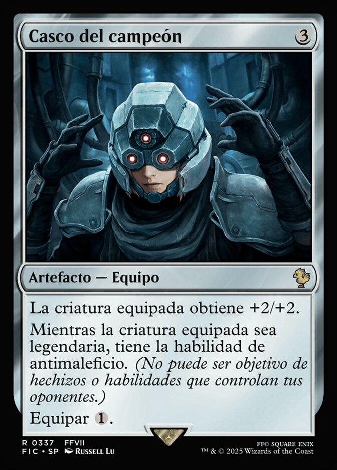 Casco del campeón