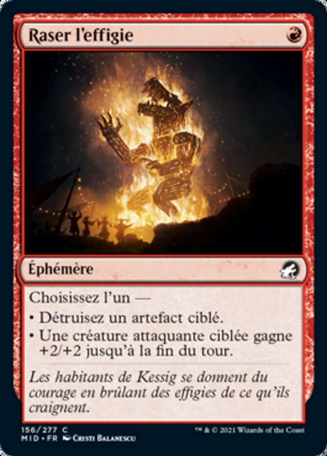 Raser l'effigie