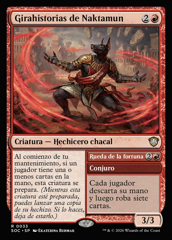 Naktamun Lorespinner // Wheel of Fortune