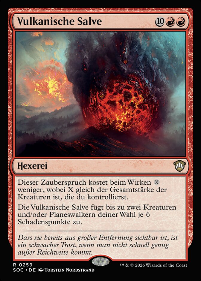 Vulkanische Salve