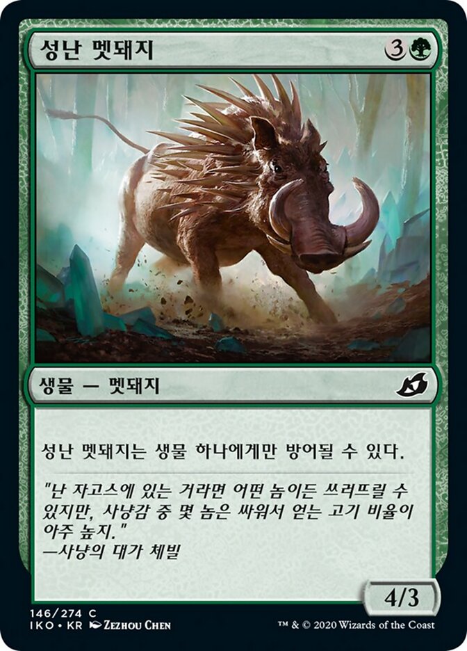 성난 멧돼지