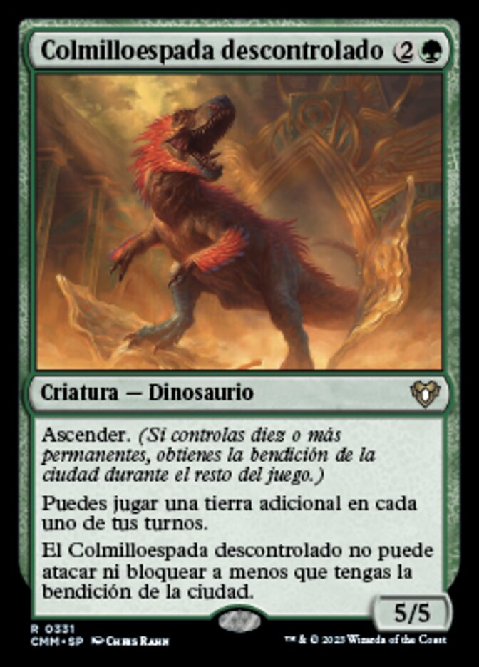 Colmilloespada descontrolado