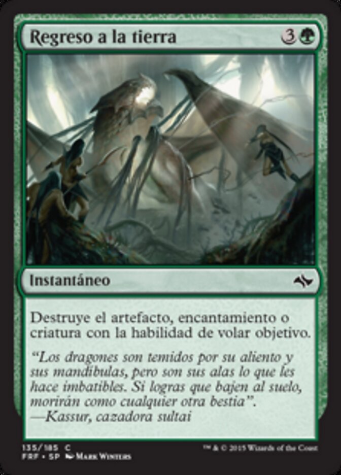Regreso a la tierra