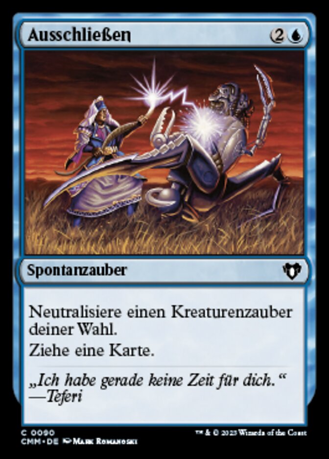 Ausschließen