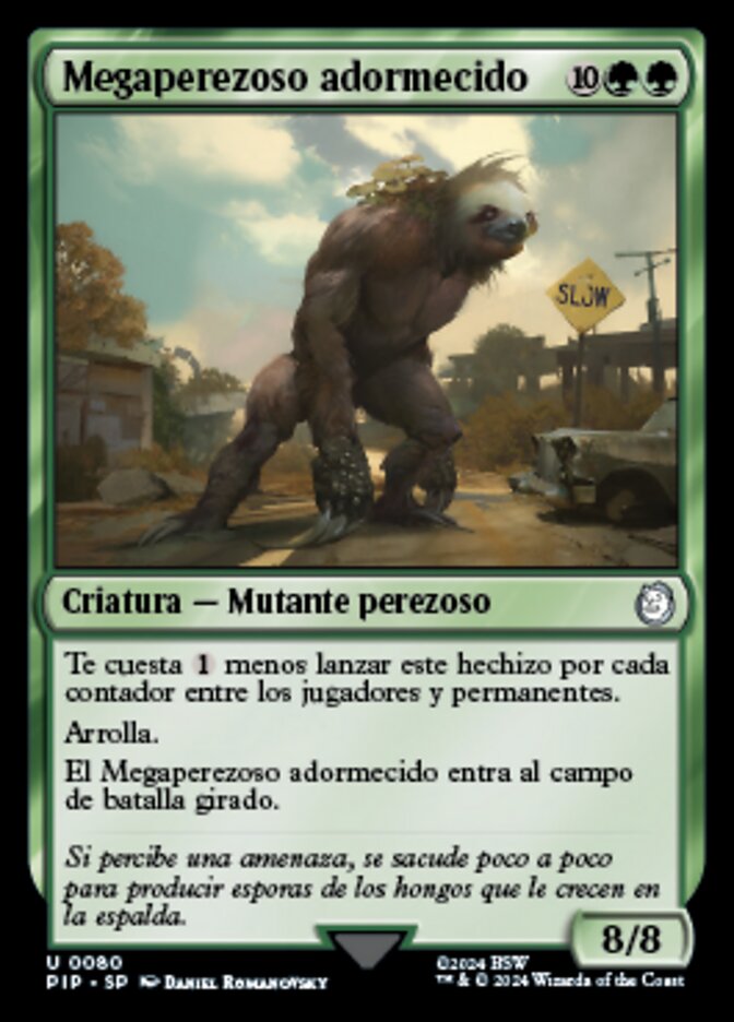 Megaperezoso adormecido