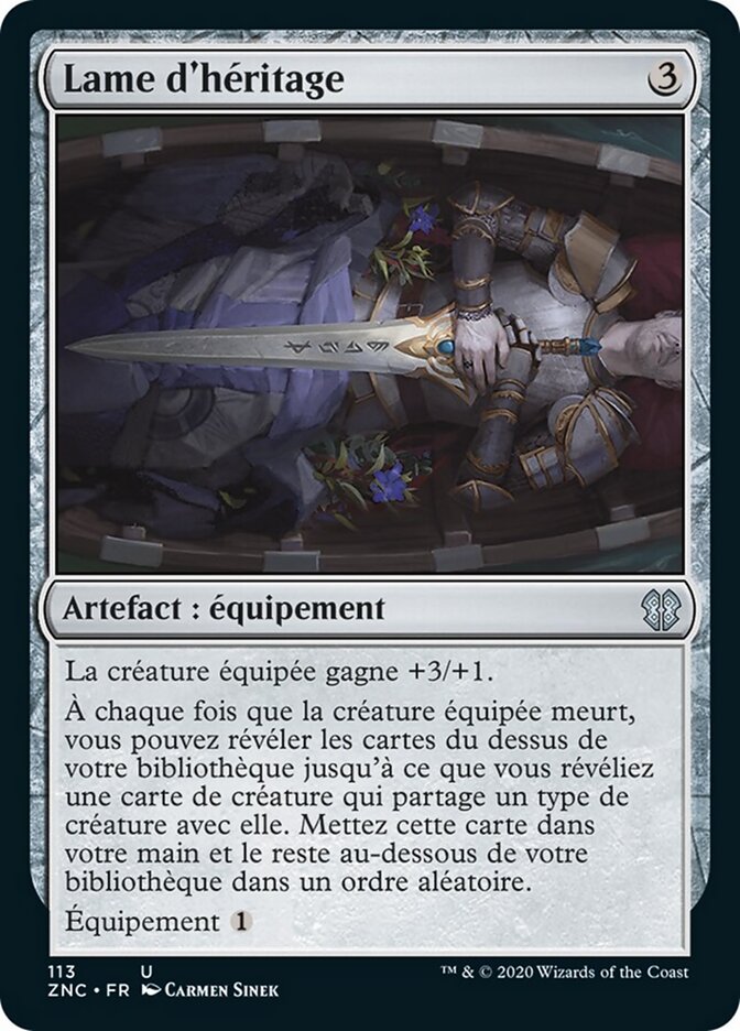 Lame d'héritage