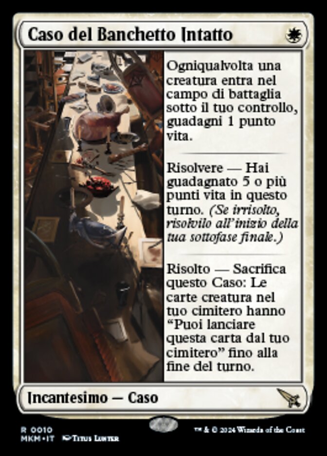 Caso del Banchetto Intatto